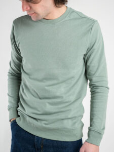 ONLY&SONS Felpa girocollo garzata SOUTH 22025965 Chinois green2
