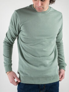 ONLY&SONS Felpa girocollo garzata SOUTH 22025965 Chinois green4