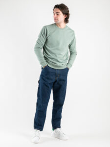ONLY&SONS Felpa girocollo garzata SOUTH 22025965 Chinois green5