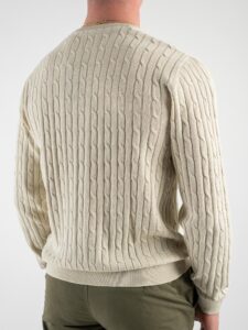 ONLY&SONS Maglione girocollo leggero intrecciato ROBERT 22024362 Silver Lining (4)