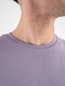 ONLY&SONS T-shirt in cotone con fondo stondato MATT 22002973 Purple Ash2