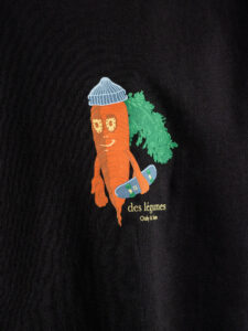 ONLY&SONS T-shirt in cotone con stampa carota arancione fronte:retro LOGAN 22025264 Black5