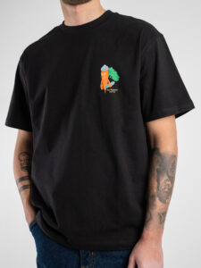 ONLY&SONS T-shirt in cotone con stampa carota arancione fronte:retro LOGAN 22025264 Black6