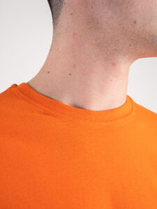 OVER-D T-shirt morbida tinta unita in cotone OM115TS:T02 Arancio3