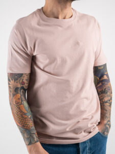 OVER-D T-shirt morbida tinta unita in cotone OM115TS:T02 Rosa2