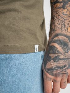 OVER-D T-shirt morbida tinta unita in cotone OM115TS:T02 Verde Scuro3