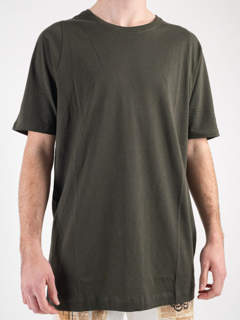 OVER D T shirt tg.unica over tinta unita in cotone T04 Verde Militare1 OVER-D OVER-D T-shirt tg.unica over tinta unita in cotone T04 Verde Militare