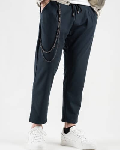Pantalaccio morbido in poliviscosa con coulisse 22PU03 Blu3 Best Seller