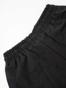 Pantalaccio morbido in poliviscosa con coulisse 22PU03 Nero2