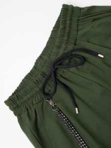 Pantalaccio morbido in poliviscosa con coulisse 22PU03 Verde1