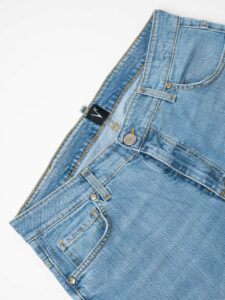 V2 Jeans azzurro slim,tasca posteriore con stampa MARMO Denim6