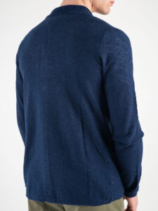 BERNA Giacca in maglia leggera 200003 Cobalto3
