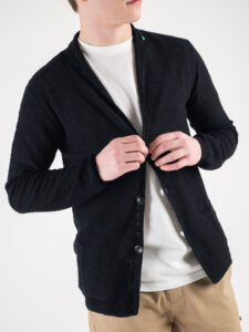 BERNA Giacca in maglia leggera 200003 Nera1