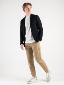 BERNA Giacca in maglia leggera 200003 Nera5