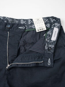 BERNA Pantalone leggero a gamba morbida con pinces 230332 Navy5
