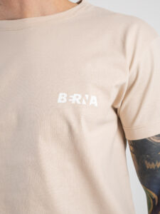 BERNA T-shirt basica con stampa logo sul cuore 230117 Avorio1