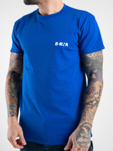 BERNA T-shirt basica con stampa logo sul cuore 230117 Royal1