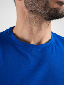 BERNA T-shirt basica con stampa logo sul cuore 230117 Royal3