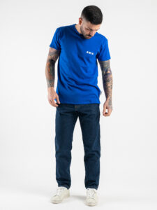 BERNA T-shirt basica con stampa logo sul cuore 230117 Royal4