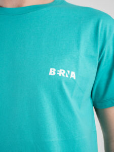 BERNA T-shirt basica con stampa logo sul cuore 230117 Tiffany3