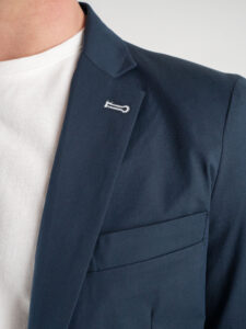 BL11 Giacca da abito stretch 2301 Blu Navy2