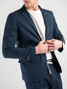 BL11 Giacca da abito stretch 2301 Blu Navy5