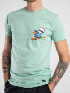 BL11 T-shirt in cotone con stampa sushi MARINI Menta1