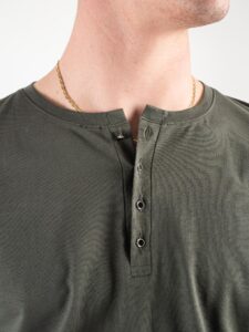 BL11 T-shirt serafino mezza manica in cotone BL23 Verde3
