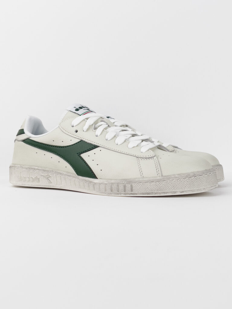DIADORA Game L Low Waxed WhiteFogliame4 DIADORA DIADORA Game L Low Waxed White/Fogliame