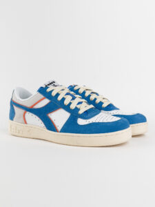 DIADORA Magic Basket Low Suede Leather Royal:White1