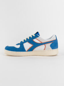 DIADORA Magic Basket Low Suede Leather Royal:White2