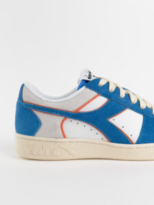 DIADORA Magic Basket Low Suede Leather Royal:White3