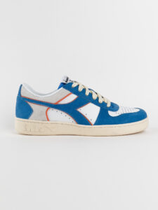 DIADORA Magic Basket Low Suede Leather Royal:White4