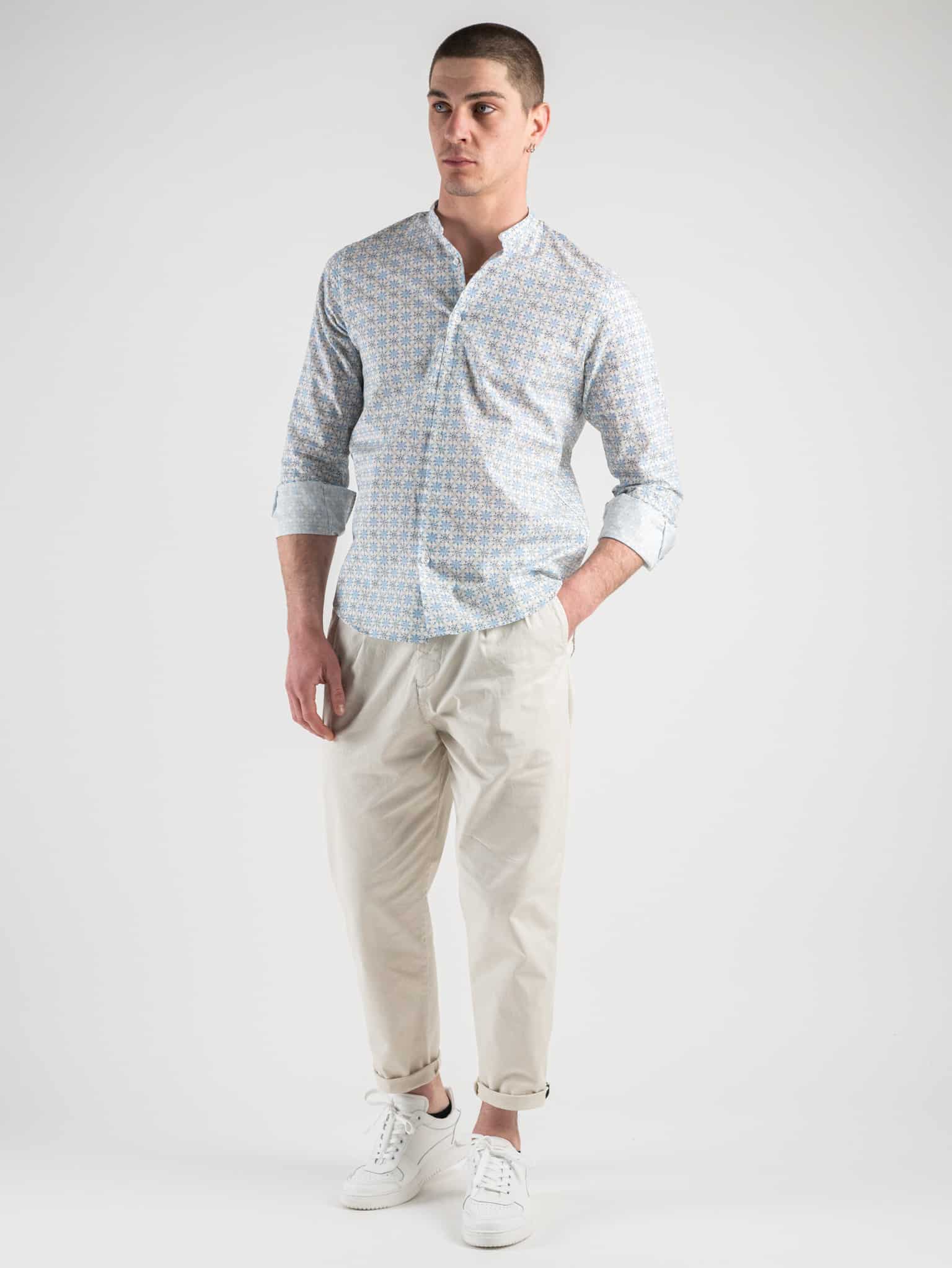 Camicia on sale coreana azzurra