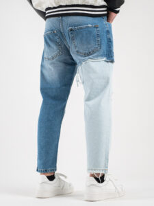 ESTASI Jeans bicolore con rotture SE25 Azzurro:Blu3