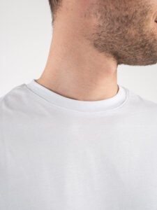 ESTASI T-shirt in tinta unita vestibilità over tg.unica MCF26 Bianca1
