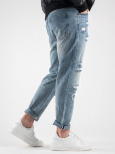 GIANNI LUPO Jeans slavato con rotture GL6078Q Azzurro6