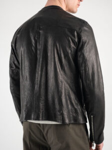 IMPERIAL Biker in vera pelle con tasche frontali V6839BIKVE Nero4