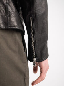 IMPERIAL Biker in vera pelle con tasche frontali V6839BIKVE Nero5