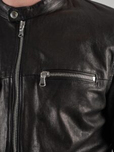 IMPERIAL Biker in vera pelle con tasche frontali V6839BIKVE Nero8