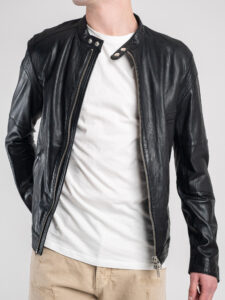 IMPERIAL Biker tg. unica in vera pelle vitello bottalata V7281IMP1 Nero4