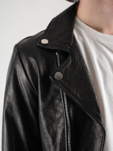 IMPERIAL Chiodo in vera pelle con zip V3025294 Nero4