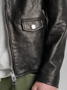 IMPERIAL Chiodo in vera pelle con zip V3025294 Nero5