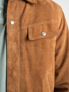 IMPERIAL Giacchetta in camoscio con tasche frontali tg.unica V7281IMP2 Cognac3