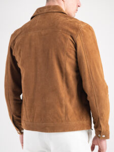 IMPERIAL Giacchetta in camoscio con tasche frontali tg.unica V7281IMP2 Cognac5