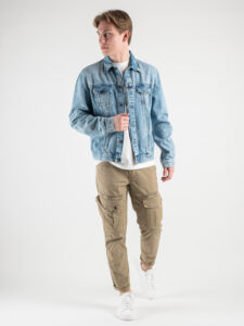 IMPERIAL Giubbino basico in jeans lavaggio chiaro tg.unica V7414IM02G Denim1