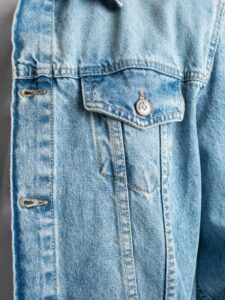IMPERIAL Giubbino basico in jeans lavaggio chiaro tg.unica V7414IM02G Denim6