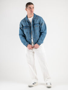 IMPERIAL Giubbino in jeans con spalla scesa tg.unica V7414IM01G1