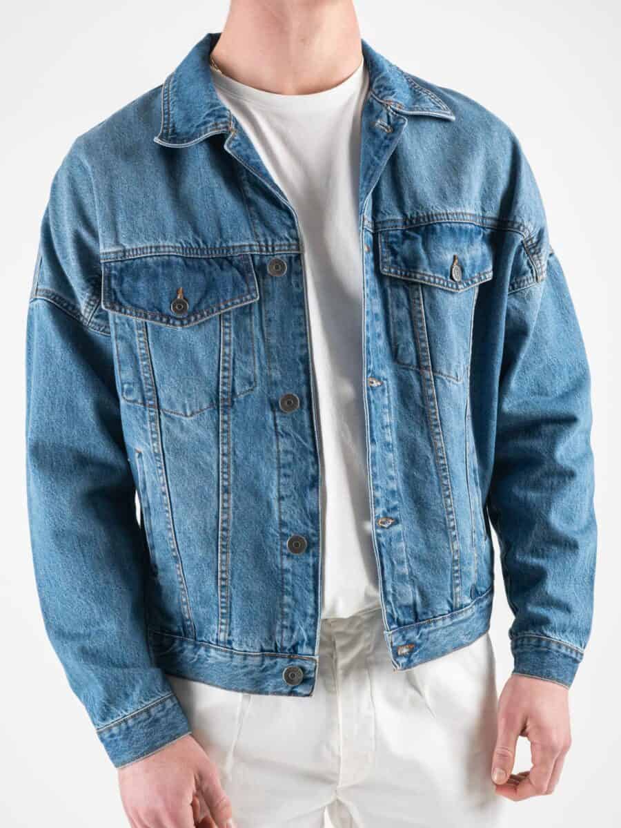 IMPERIAL Giubbino in jeans con spalla scesa tg.unica V7414IM01G