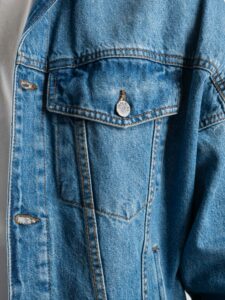 IMPERIAL Giubbino in jeans con spalla scesa tg.unica V7414IM01G4